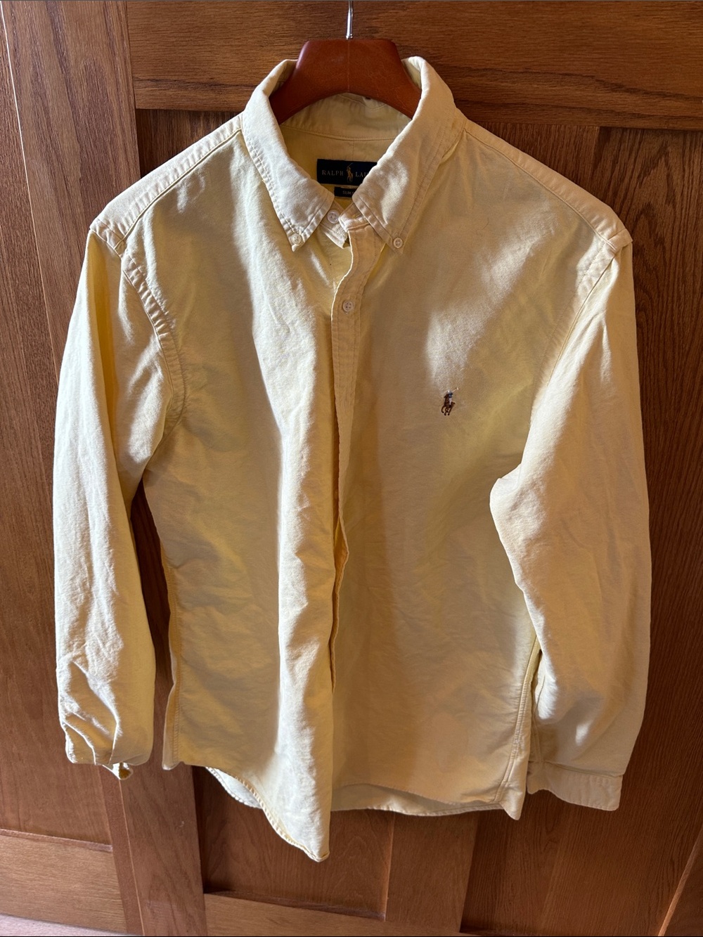 Polo by Ralph Lauren Pale Yellow Button-Down Oxford Shirt
